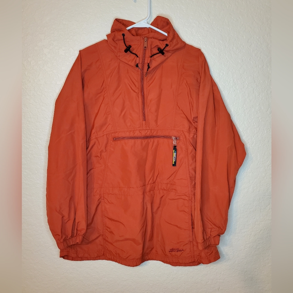 Orange Vintage L.L Bean windbreaker, M/L.
